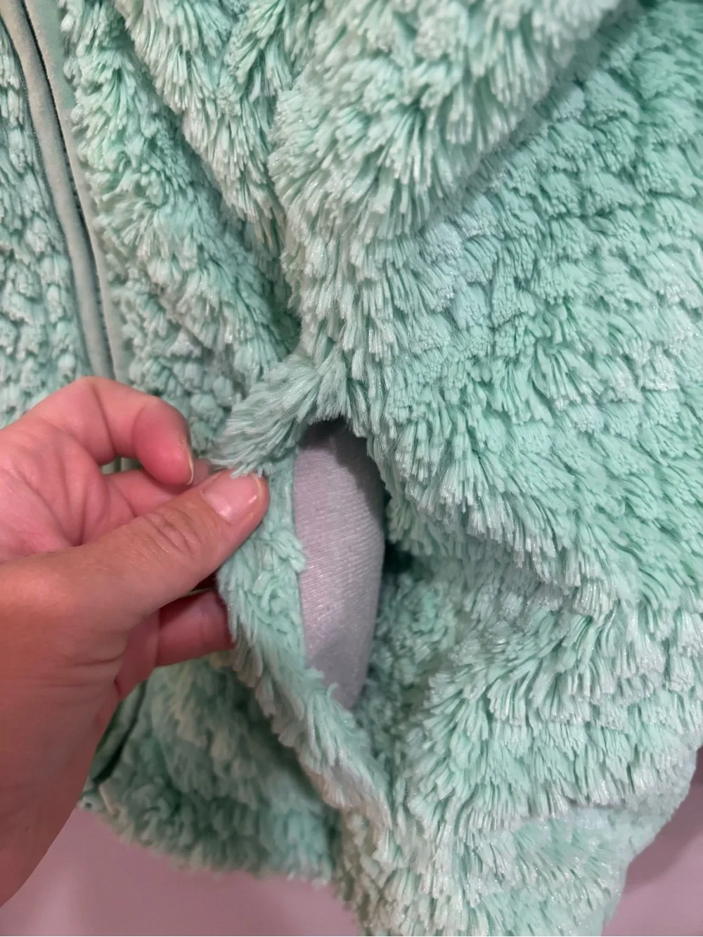 The North Face Girls Laurel Fleece Jacket Green Full Zip Lined Coat Size M 10-12